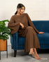 Classic A-Line Long Sleeve Polyester Dress 71511
